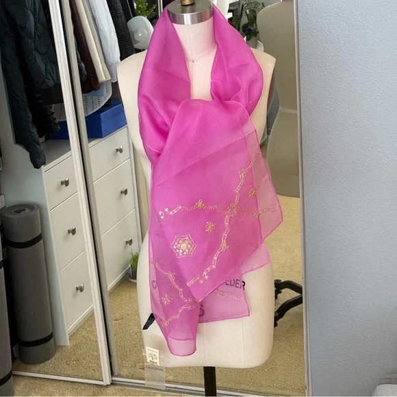 Ann Taylor Vintage, 100% Silk 3pcs Evening Wear (w/Matching Shawl) Size:  2 - Picture 9 of 15